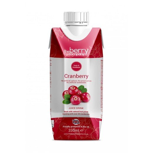 The Berry Company Cranberry Juice With Red Grape&Rooibos - 330Ml - Aytac Foods