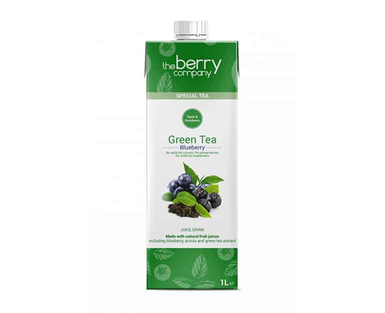 The Berry Company Green Tea Blueberry (1L) - Aytac Foods
