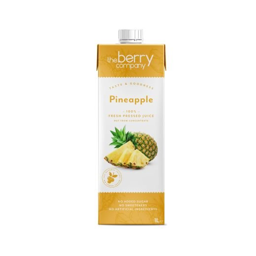 The Berry Company Pineapple Juice - 1lt - Aytac Foods
