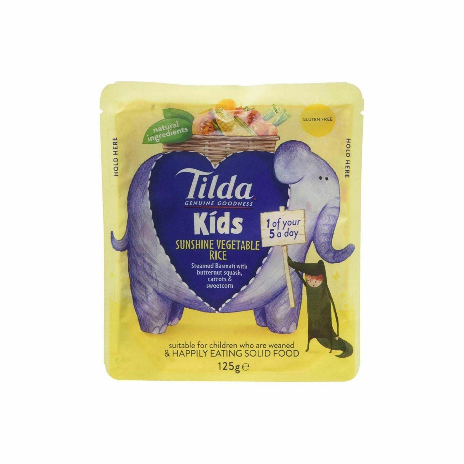 Tilda Kids Sunshine Vegetable Rice (125G) - Aytac Foods