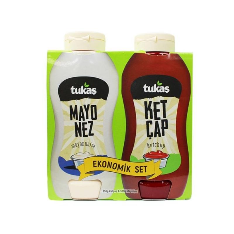Tukas Ketchup 650Cc & Mayonnaise 650Cc Eco Pack (1300G) - Aytac Foods