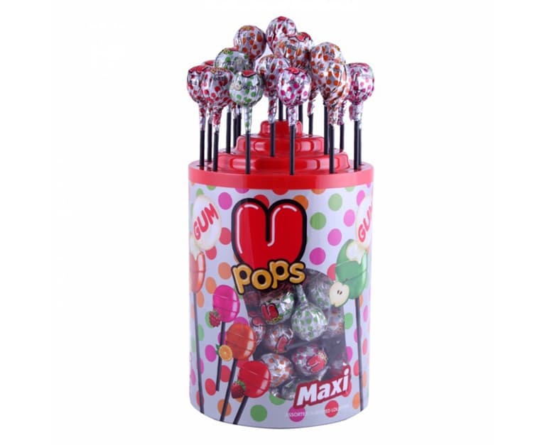 U Pops Maxi Gum (16 gr X 100 pcs) - Aytac Foods