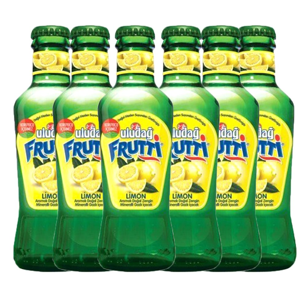 Uludag Frutti Lemon Mineral Water (200 ml x 6 pcs) - Aytac Foods
