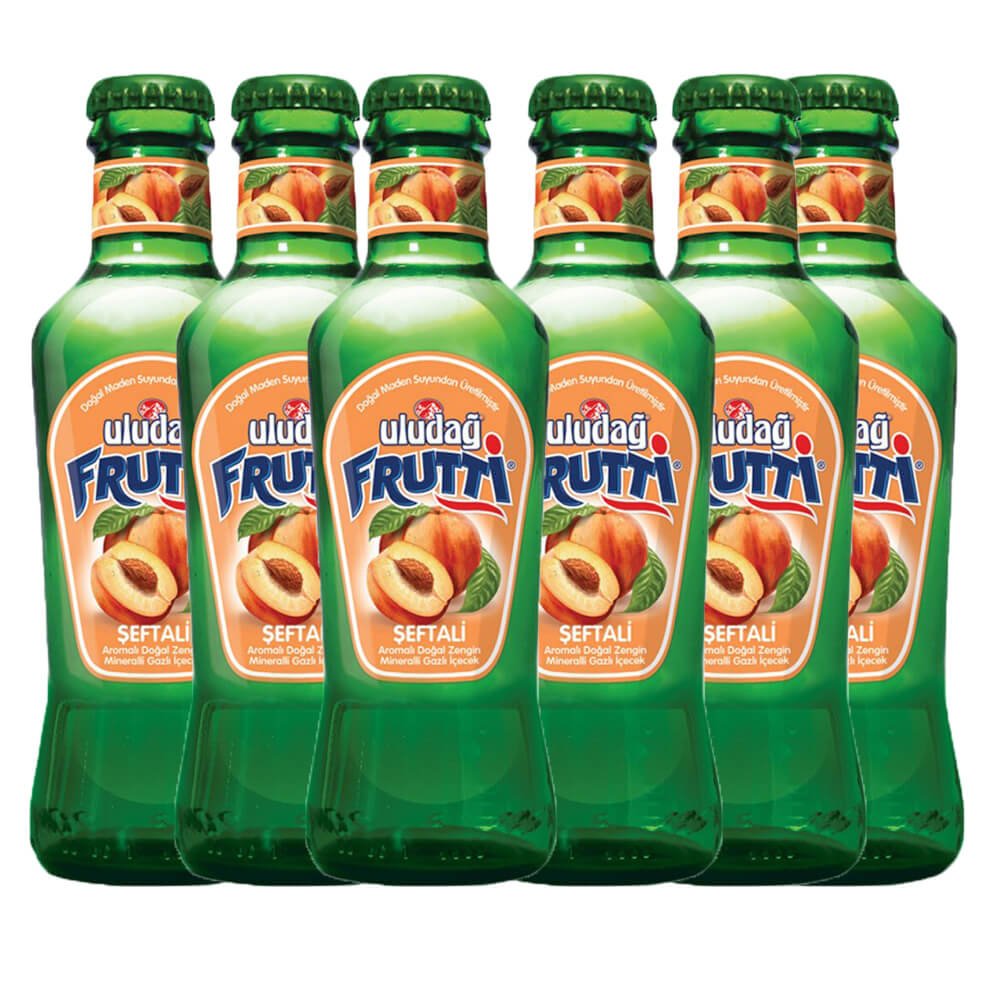 Uludag Frutti Peach Mineral Water (200 ml x 6 pcs) - Aytac Foods