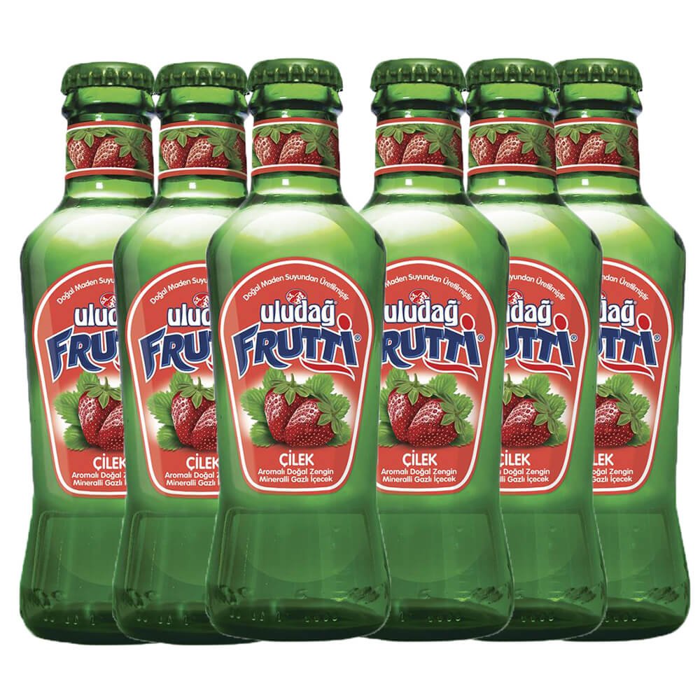 Uludag Frutti Strawberry Mineral Water (200 ml x 6pcs) - Aytac Foods