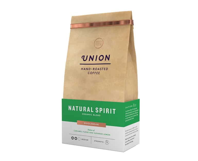 Union Coffee Natural Spirit Organic Wholebean (200G) - Aytac Foods