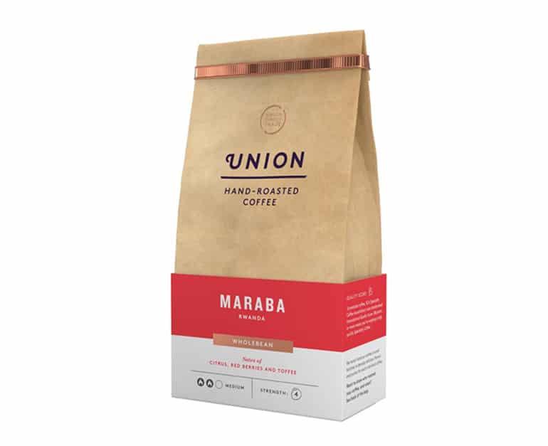 Union Wholebean Coffee Maraba Rwanda (200G) - Aytac Foods