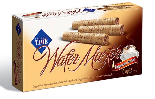 Wafer Master Carton Box Cappuccino (65G) - Aytac Foods