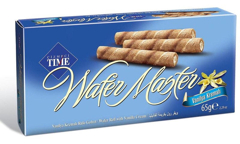 Wafer Master Carton Box Vanillia (65G) - Aytac Foods