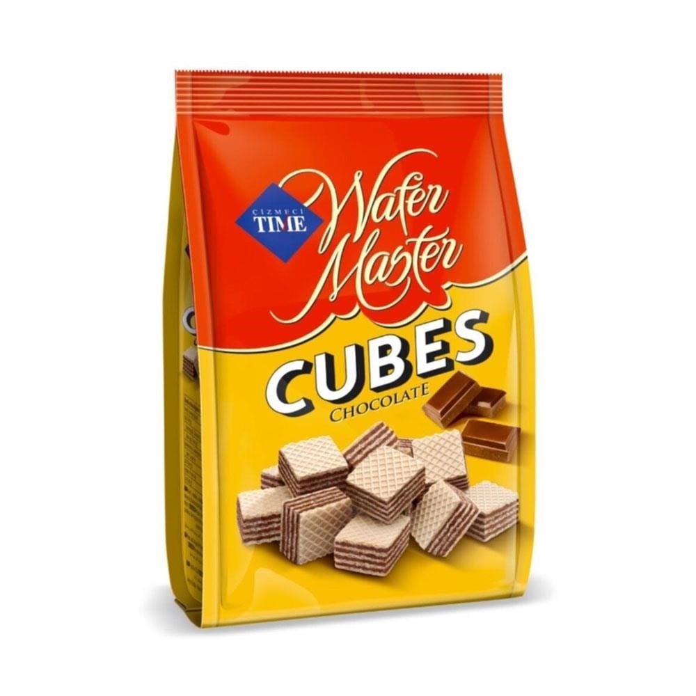 Wafer Master Cubes Chocolate Pouch Pack (100G) - Aytac Foods