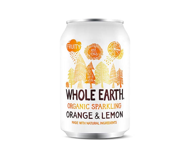 Whole Earth Sparkling Orange & Lemon Drink 330ml - Aytac Foods