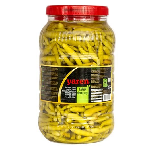 Yaren Extra Hot Pepper Pickles (3KG) - Aytac Foods