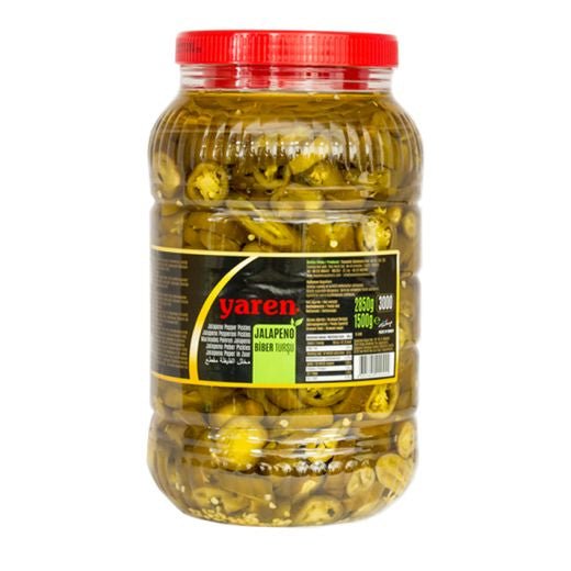 Yaren Jalapeno Pepper Slice Pickle (3KG) - Aytac Foods