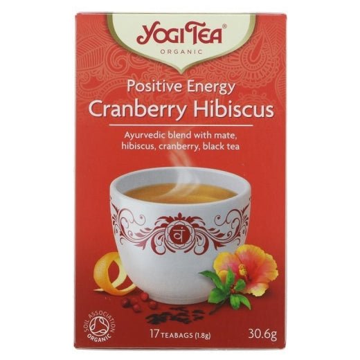 Yogi Tea Organic Positive Energy Cranberry - 17 Bags - Aytac Foods