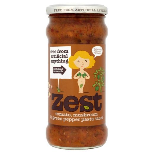 Zest Pasta Sauce With Green Peppers And Mushrooms - 340Gr - Aytac Foods