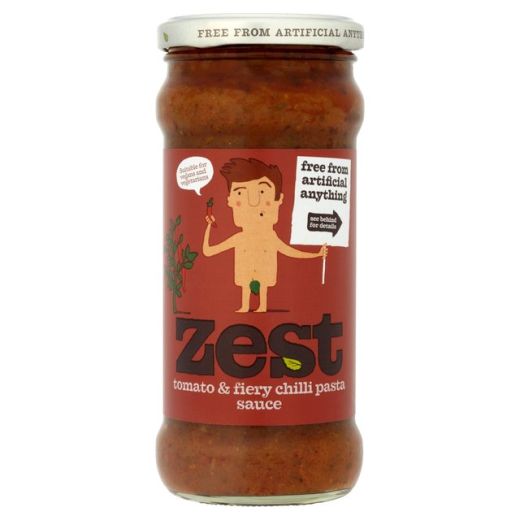 Zest Tomato & Fiery Chilli Pasta Sauce - 340Gr - Aytac Foods