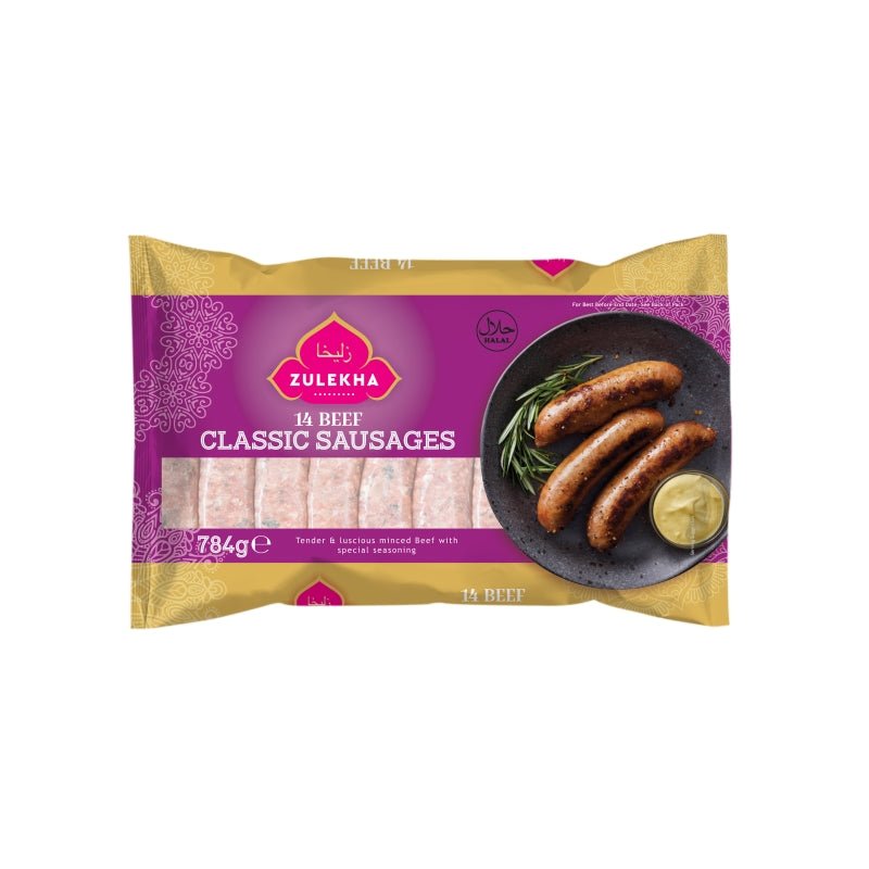 Zulekha Beef Sausage Classic (784g) - Aytac Foods