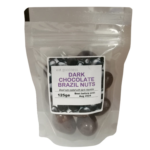 Eat Goodness Dark Chocolate Coated Brazils - 125GR 
