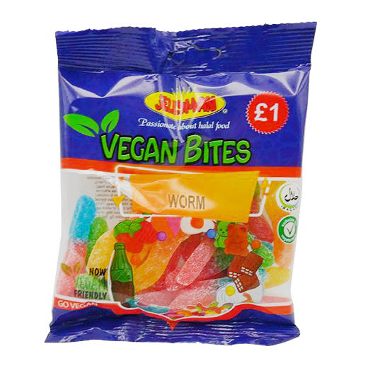 Jellyman Vegan Fizzy Worms (120G)