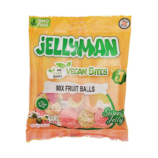 Jellyman Vegan Fizzy Mix Fruit Balls (120g) product image