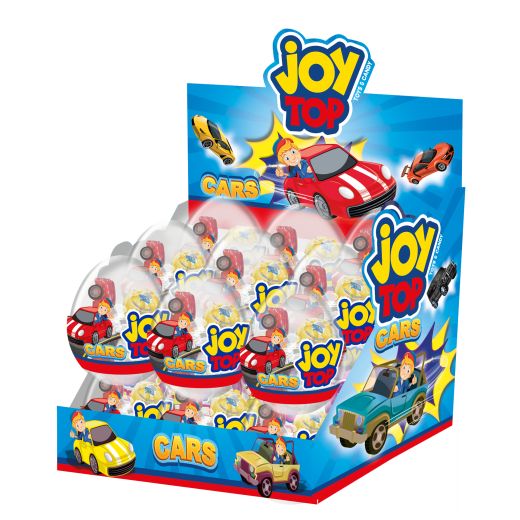 Bonart Joytop Cars Crystal Egg Lollipop With Surprise Toy (11Gx12)