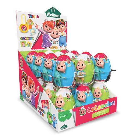 Relkon Cocomelon Surprise Eggs With Candies (10GRX24PCS)