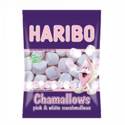 Haribo Chamallows Marshmallow Pink & White (Brown) (70GR)