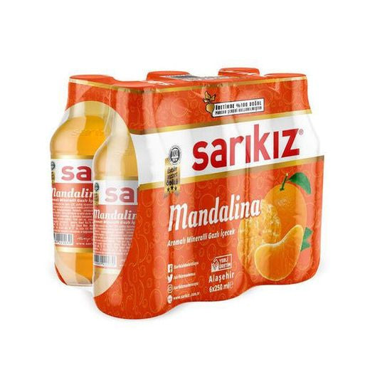 Sarikiz Mandarin Mineral Water (Mandalinali Maden Suyu) (200MLX6PCS)