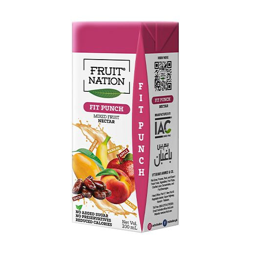 Fruit Nation Fit Punch (Mix Fruit) 200Ml