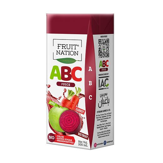 Fruit Nation Apple Beetroot Carrot (Abc) 200Ml