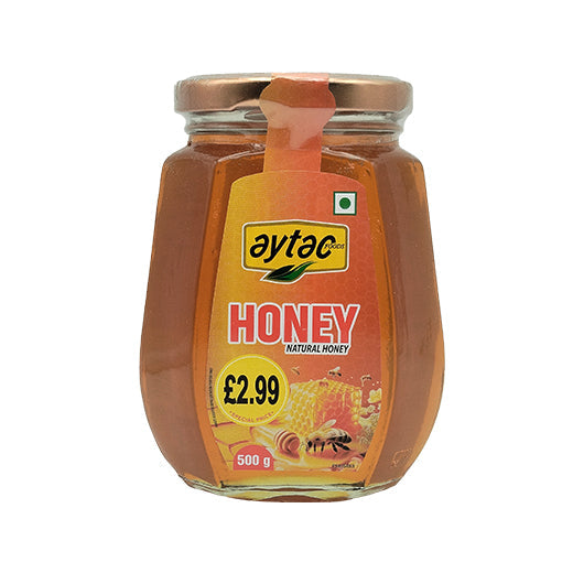 Aytac Pure Honey Octagon Jar 500G