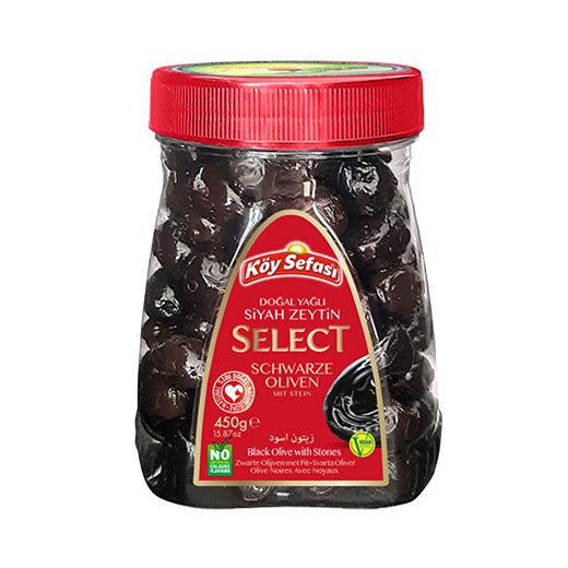 Koy Sefasi Black Olive Gemlik Yagli Sele Select [PET] (450g) product image