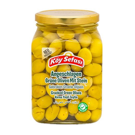 Koy Sefasi Green Olives Cracked [Jar] (900g) product image