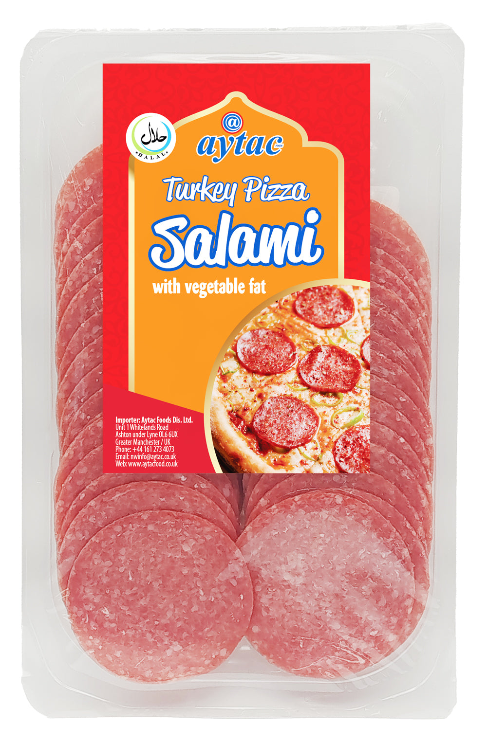 Aytac Smoked Turkey Pizza Salami 100g