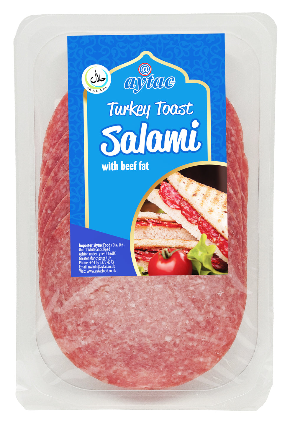 Aytac Sliced Toast Salami with Beef 100g