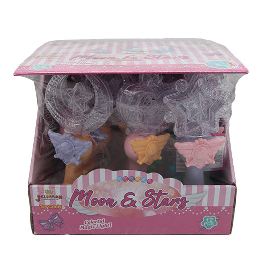 Jellyman Toys Moon & Stars With Gum Ball (10G X 12PCS)