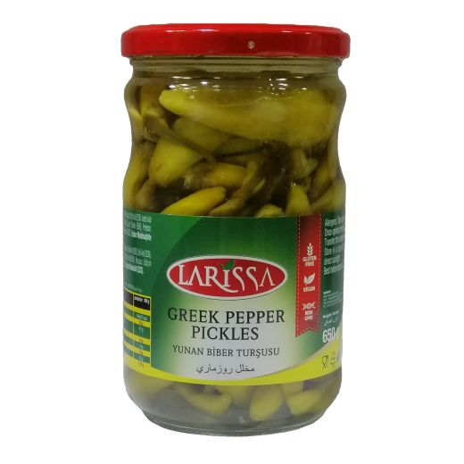 Larissa Pickles Greek Peppers / Yunan Biber (650G)