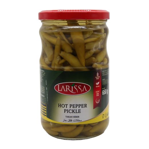 Larissa Pickles Hot Peppers / Yakan Biber (650G)