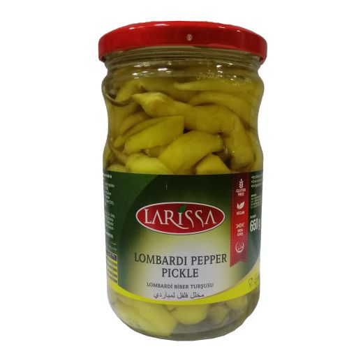 Larissa Mild Pepper Pickles (Lombardi) (650G)