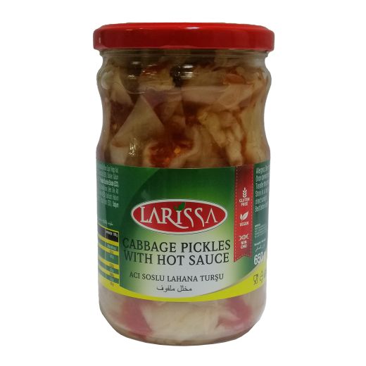 Larissa Pickles Sauerkraut With Hot Sauce /Acili Lahana (650G)