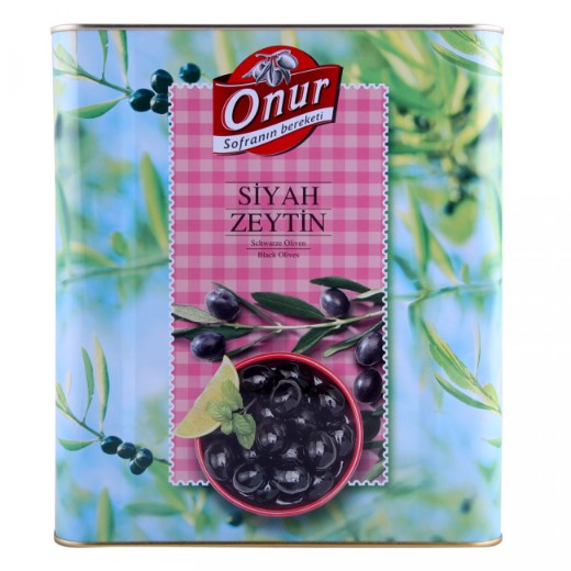 Onur Black Olives [Tukas][Tin] (10KG)