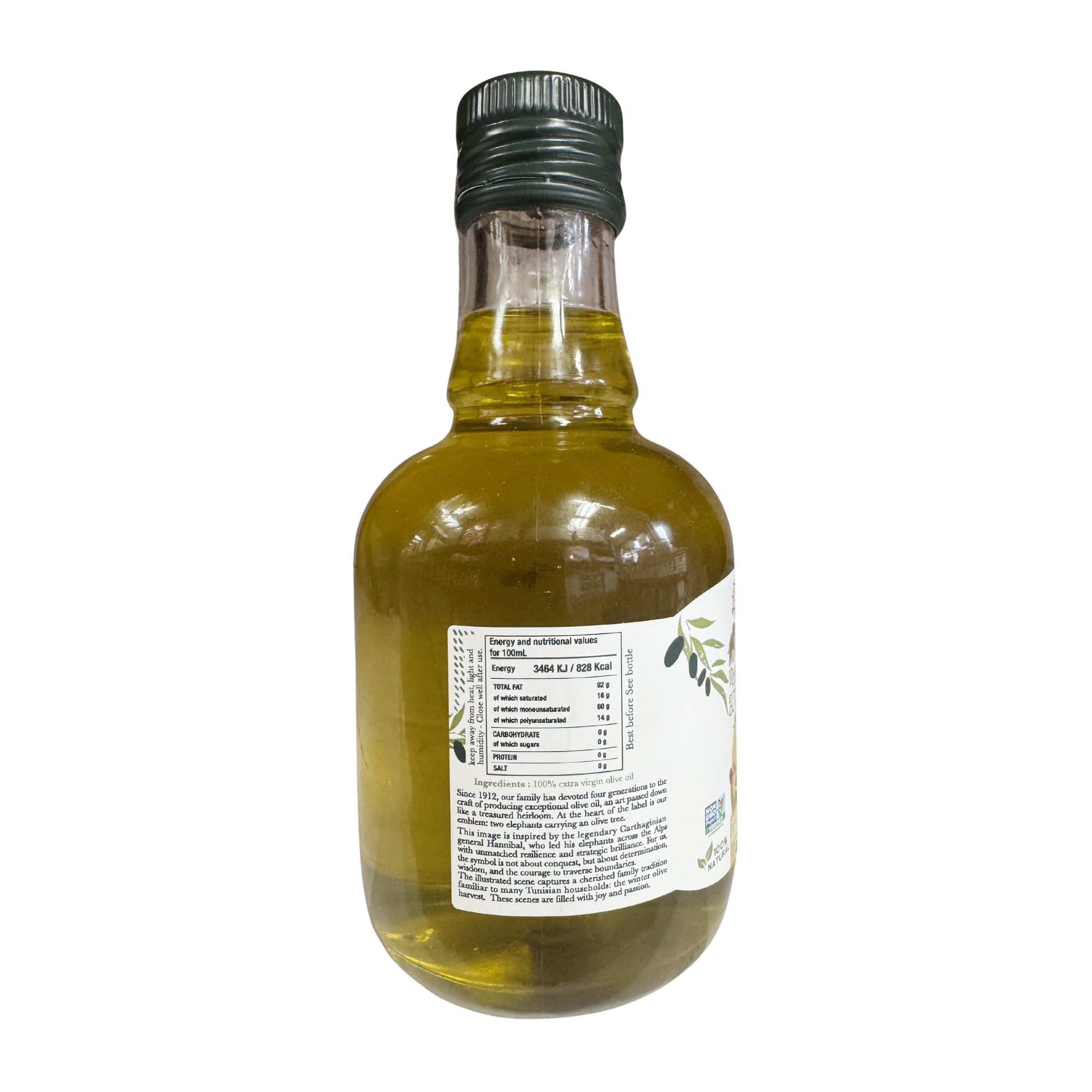 Riviere D'Or Galloni Extra Virgin Olive Oil 250ML Glass