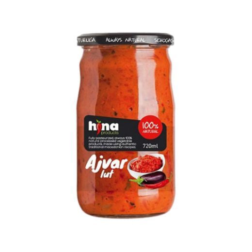 Hina Ajvar Hot (Ajvar Lut) (720ML)