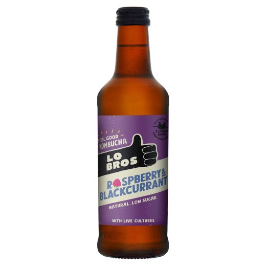 Lo Bros Kombucha Raspberry & Blackcurrant (330ML)