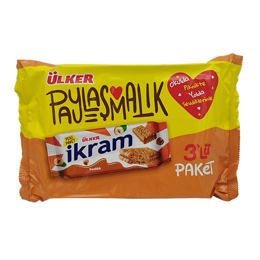 Ulker Ikram Kremali Bisk.Findikli (3Lu Paket) (84G)