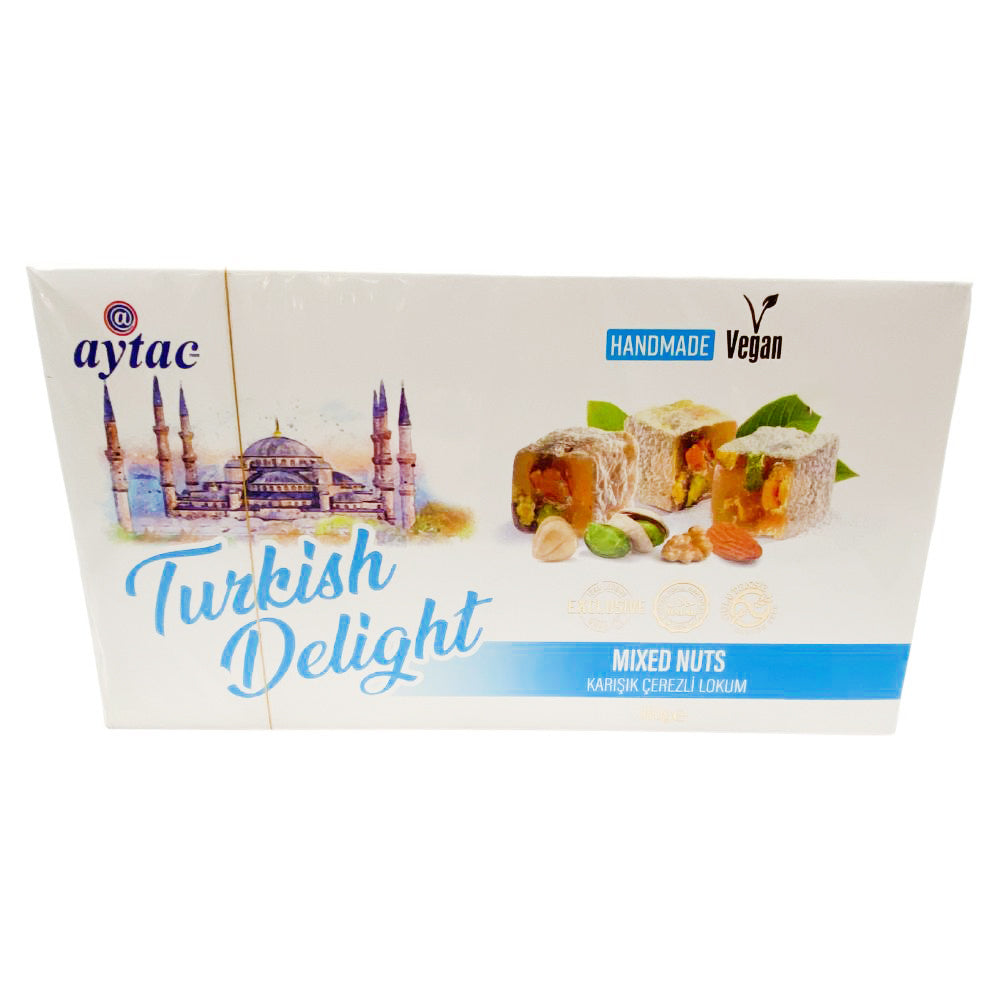 Aytac Turkish Delight Bowl with Mixed Nuts and Fruits (350G)