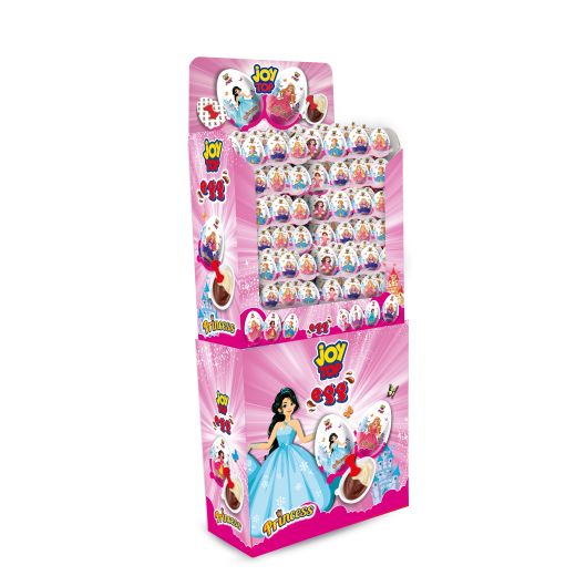 Bonart Stand Joytop Egg Princess Chocolate Cream With Surprise Toys (20GRx144)