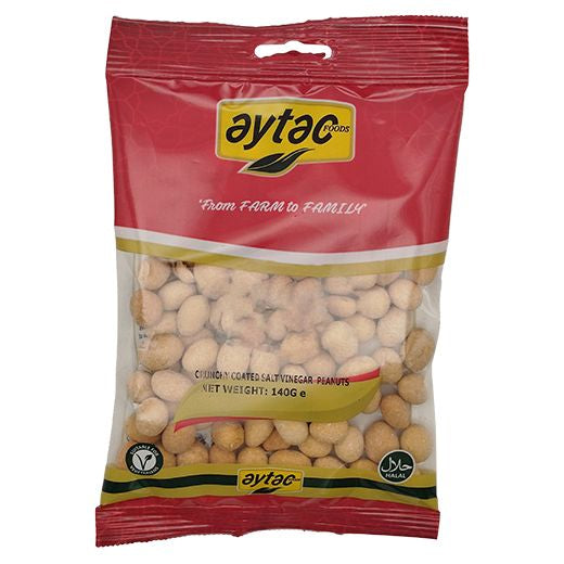 Aytac Crunchy Coated Salt & Vinegar Peanuts (Nut Bag) (140G)