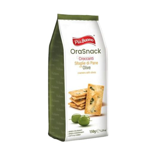 Piu Buono Sfoglie Di Pane Orasnack Con Olive (120G)