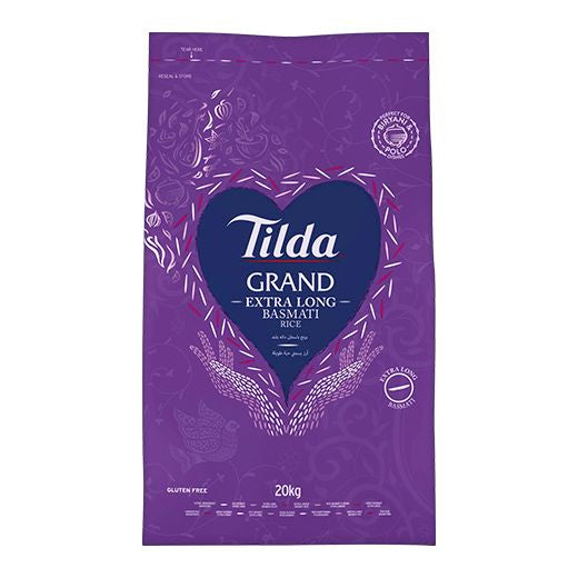Tilda [Purple Bag]Grand Extra Long Basmati Rice (20kg) product image